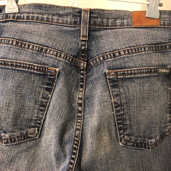 Vintage Manager jeans, medium high rise, flare leg, long. - Picture 5 of 11